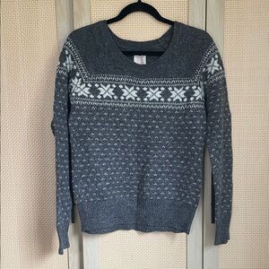Vintage Quilsilver fair isle pattern Sweater